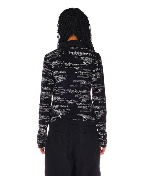 BEEDEN（ビーデン）の「PILE PRINT ZIP UP TOPS（Tシャツ/カットソー・レディース・ブラック/ホワイト・FREE）」の17枚目の写真