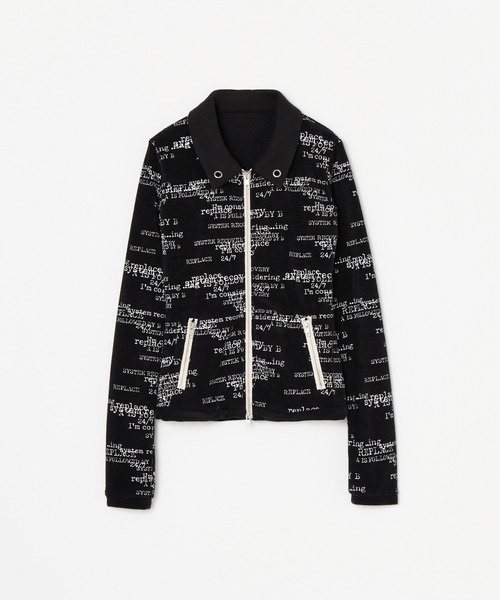 BEEDEN（ビーデン）の「PILE PRINT ZIP UP TOPS（Tシャツ/カットソー・レディース・ブラック/ホワイト・FREE）」の18枚目の写真