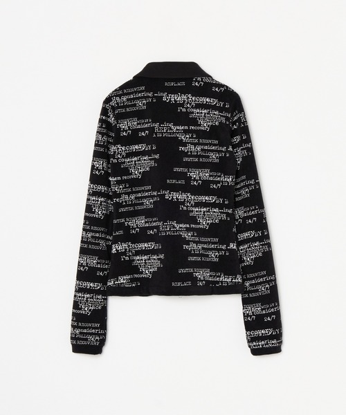 BEEDEN（ビーデン）の「PILE PRINT ZIP UP TOPS（Tシャツ/カットソー・レディース・ブラック/ホワイト・FREE）」の19枚目の写真