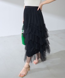 ロージーモンスター　チュールスカート　ドット　ブラック　M Dot volume tulle skirt - BLACK – Rosy luce