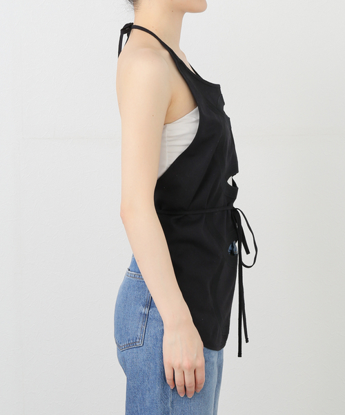 セール】【BASERANGE/ベースレンジ】CHAIN APRON TOP / TOCHA-WS