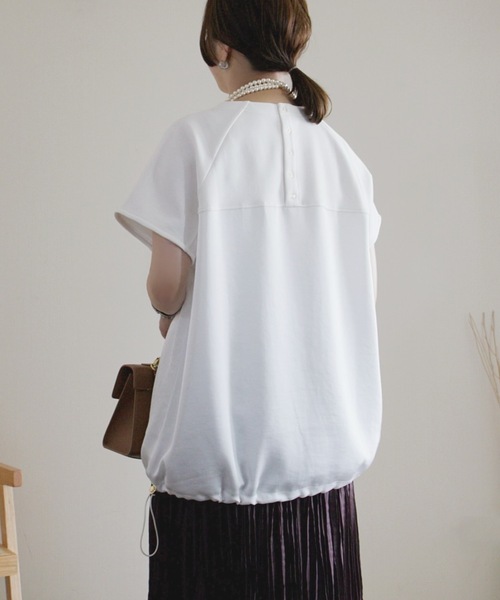 tシャツ ライトダンボールサテンドッキングショートスリーブプルオーバー レディース セール】ライトダンボールサテンドッキングショートスリーブプル