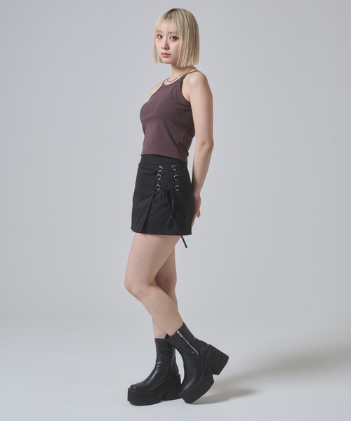ENVYM（アンビー）の「レースアップラップSK（スカート・レディース・ブラック/グレー・SMALL/MEDIUM）」の11枚目の写真