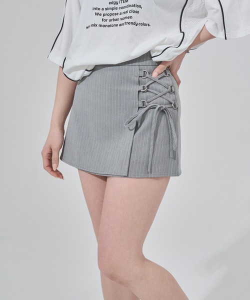 ENVYM（アンビー）の「レースアップラップSK（スカート・レディース・ブラック/グレー・SMALL/MEDIUM）」の14枚目の写真