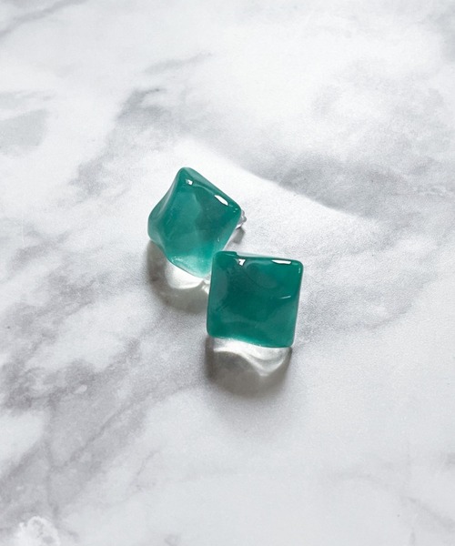 yu-ka（ユーカ）の「YU-KA:クリアグミピアス clear gumi pierce（ピアス（両耳用）・レディース・パープル/グリーン/ピンク/ライトブルー/ブルー/ターコイズブルー・FREE）」の9枚目の写真