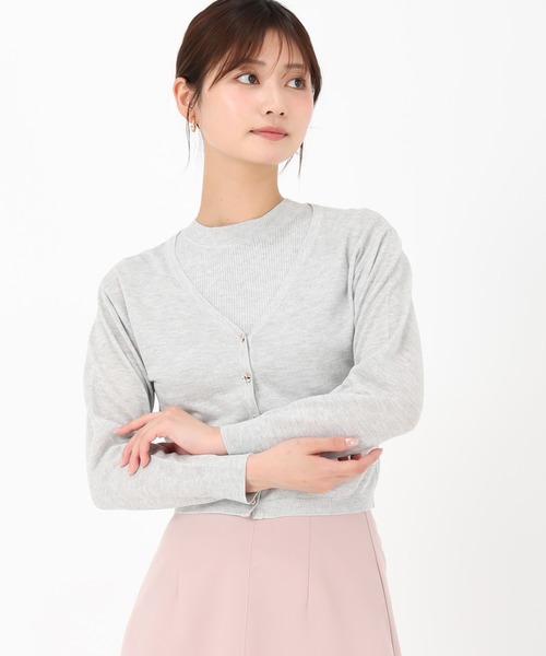 MISCH MASCH(ミッシュマッシュ)の「ラメシアーVネックカーディガン(カーディガン/ボレロ・レディース・ブラック/ブルー/グレー/ホワイト・フリ-)」の22枚目の写真