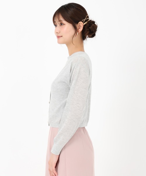 MISCH MASCH(ミッシュマッシュ)の「ラメシアーVネックカーディガン(カーディガン/ボレロ・レディース・ブラック/ブルー/グレー/ホワイト・フリ-)」の13枚目の写真