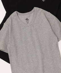 【JEMORGAN / ジェーイーモーガン】テレコ半袖VネックTシャツ