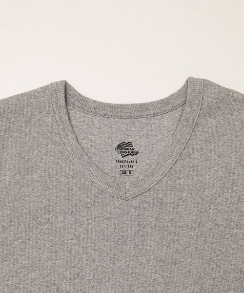 JEMORGAN（ジェーイーモーガン）の「【JEMORGAN / ジェーイーモーガン】テレコ半袖ＶネックＴシャツ（Tシャツ/カットソー・メンズ・グレー/ホワイト/ブラック・M/L/XL）」の10枚目の写真
