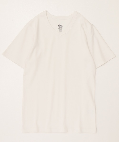 JEMORGAN（ジェーイーモーガン）の「【JEMORGAN / ジェーイーモーガン】テレコ半袖ＶネックＴシャツ（Tシャツ/カットソー・メンズ・グレー/ホワイト/ブラック・M/L/XL）」の4枚目の写真