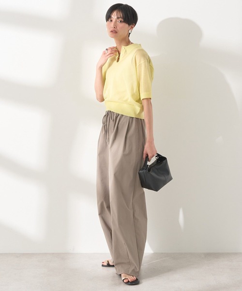 AMERICAN HOLIC（アメリカンホリック）の「ウォッシャブル シアーニット半袖ポロシャツ（ポロシャツ・レディース・アイボリー/ブラック/その他6・M/L）」の12枚目の写真