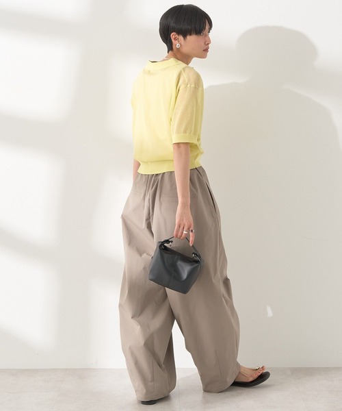 AMERICAN HOLIC（アメリカンホリック）の「ウォッシャブル シアーニット半袖ポロシャツ（ポロシャツ・レディース・アイボリー/ブラック/その他6・M/L）」の13枚目の写真