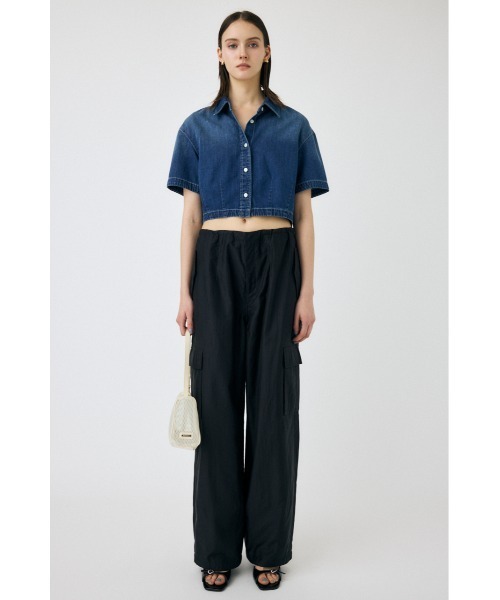 MOUSSY(マウジー)の「【セットアップ対応】DENIM CROP シャツ(シャツ/ブラウス・レディース・ブルー/ワンウォッシュ・FREE)」の22枚目の写真