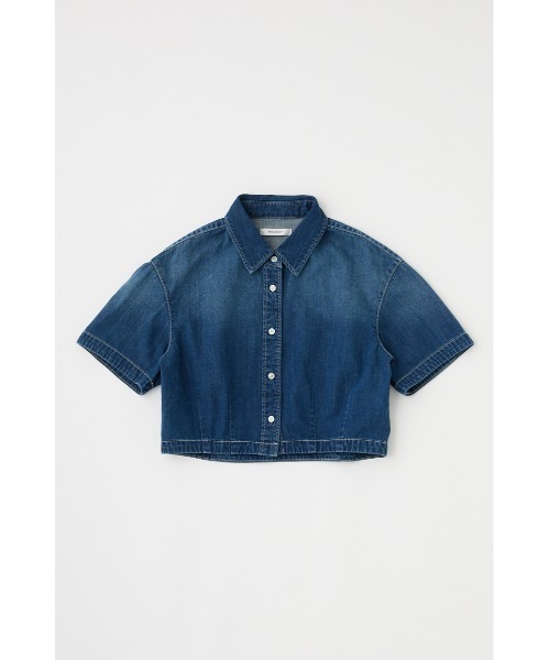 MOUSSY(マウジー)の「【セットアップ対応】DENIM CROP シャツ(シャツ/ブラウス・レディース・ブルー/ワンウォッシュ・FREE)」の18枚目の写真