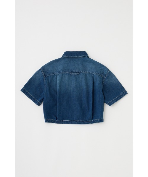 MOUSSY(マウジー)の「【セットアップ対応】DENIM CROP シャツ(シャツ/ブラウス・レディース・ブルー/ワンウォッシュ・FREE)」の17枚目の写真