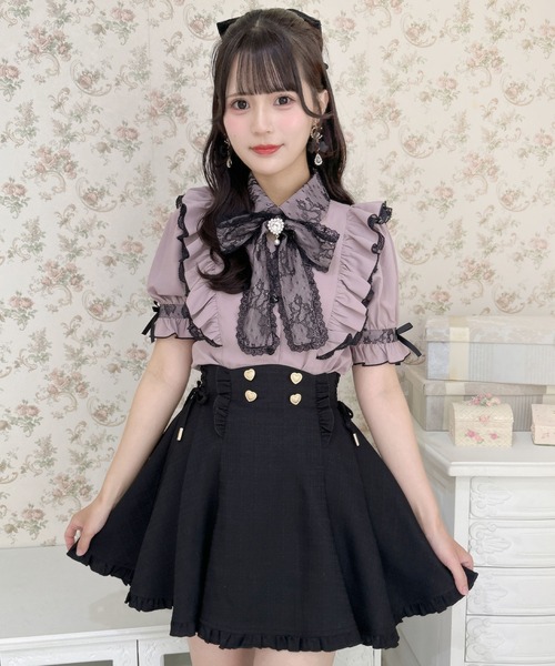 ROJITA（ロジータ）の「ボウタイフリルブラウス（シャツ/ブラウス・レディース・ホワイト/ピンク/ブラック・FREE）」の6枚目の写真