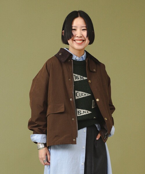 Barbour(バブアー)の「【別注】Barbour / Thornbury Jacket(ミリタリージャケット・レディース・オリーブ/ベージュ/ブラウン・ONE SIZE)」の11枚目の写真