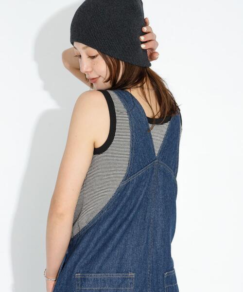 URBAN RESEARCH Sonny Label（アーバンリサーチサニーレーベル）の「フライス/ジャガードタンクトップ（タンクトップ・レディース・ブラック系その他/オフホワイト/グレー系その他/ブラック/イエロー系その他・FREE）」の3枚目の写真