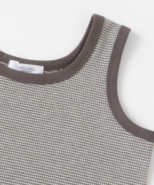 URBAN RESEARCH Sonny Label（アーバンリサーチサニーレーベル）の「フライス/ジャガードタンクトップ（タンクトップ・レディース・ブラック系その他/オフホワイト/グレー系その他/ブラック/イエロー系その他・FREE）」の6枚目の写真