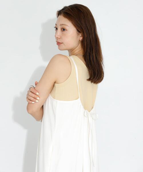 URBAN RESEARCH Sonny Label（アーバンリサーチサニーレーベル）の「フライス/ジャガードタンクトップ（タンクトップ・レディース・ブラック系その他/オフホワイト/グレー系その他/ブラック/イエロー系その他・FREE）」の17枚目の写真