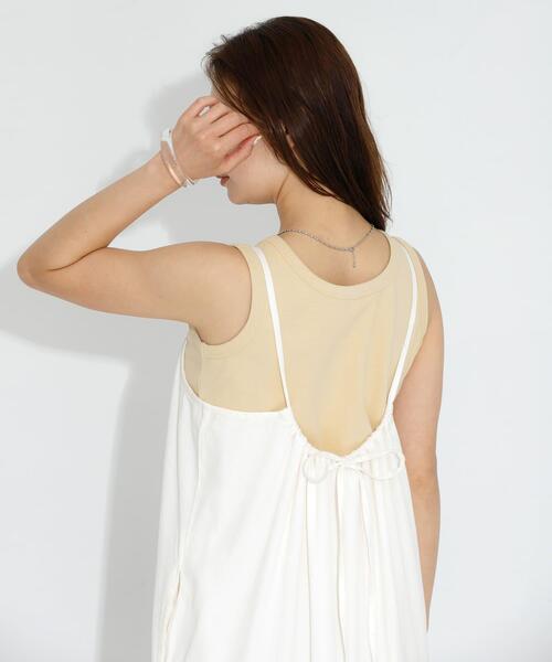 URBAN RESEARCH Sonny Label（アーバンリサーチサニーレーベル）の「フライス/ジャガードタンクトップ（タンクトップ・レディース・ブラック系その他/オフホワイト/グレー系その他/ブラック/イエロー系その他・FREE）」の18枚目の写真