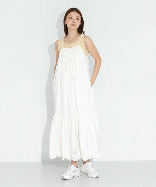 URBAN RESEARCH Sonny Label（アーバンリサーチサニーレーベル）の「フライス/ジャガードタンクトップ（タンクトップ・レディース・ブラック系その他/オフホワイト/グレー系その他/ブラック/イエロー系その他・FREE）」の19枚目の写真