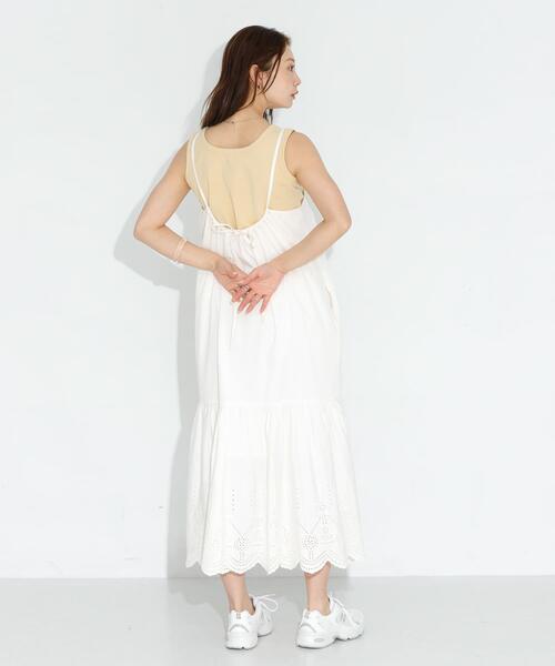 URBAN RESEARCH Sonny Label（アーバンリサーチサニーレーベル）の「フライス/ジャガードタンクトップ（タンクトップ・レディース・ブラック系その他/オフホワイト/グレー系その他/ブラック/イエロー系その他・FREE）」の20枚目の写真