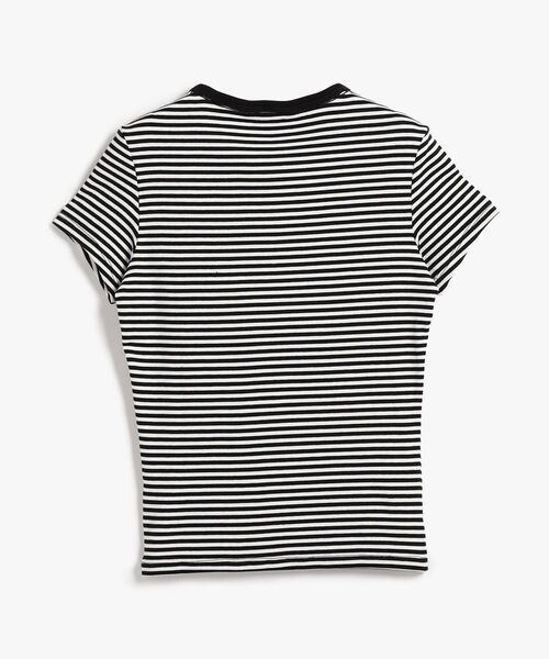 tommy jeans(トミー ジーンズ)の「スリムエッセンシャルリブショートスリーブTシャツ(Tシャツ/カットソー・レディース・マルチ/ブラック/レッド・MEDIUM/SMALL/LARGE/X-SMALL)」の8枚目の写真