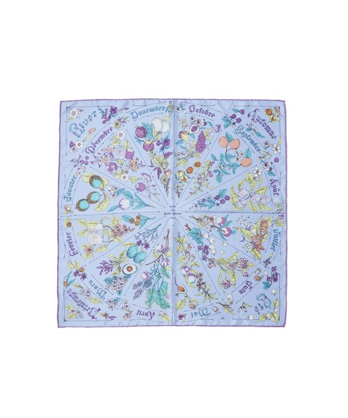 【超特価sale開催】  セール】manipuri 65 シーズナルフルーツ シルクスカーフ65 小物