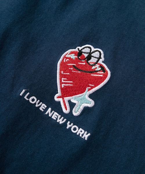SCULPTOR アイラブユーナンバーリングフーディ 韓国 Tシャツ セール】【82】ハートワンポイント刺繍 発泡プリントTシャツ