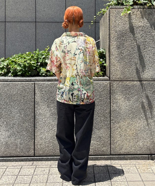 ブラウス シャツ 「BRAIN DEAD/ブレインデッド」 STU SHORT SLEEVE T05004290D225 レディース メンズ セール】【BRAIN DEAD/ブレインデッド】 STU SHORT SLEEVE