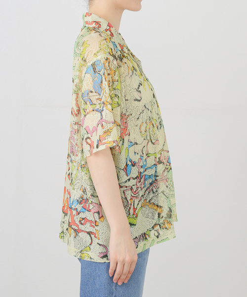 ブラウス シャツ 「BRAIN DEAD/ブレインデッド」 STU SHORT SLEEVE T05004290D225 レディース メンズ セール】【BRAIN DEAD/ブレインデッド】 STU SHORT SLEEVE