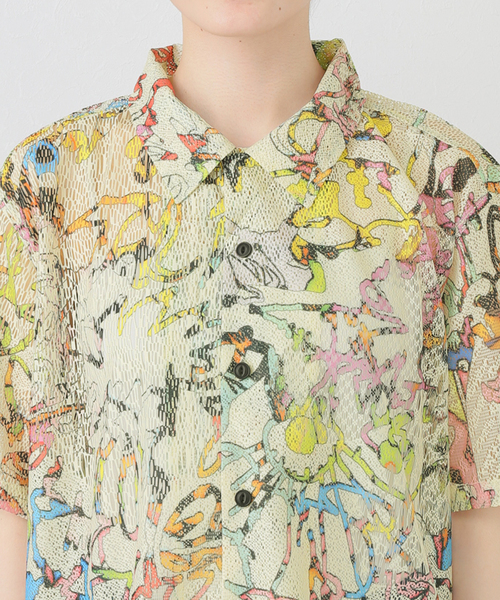 ブラウス シャツ 「BRAIN DEAD/ブレインデッド」 STU SHORT SLEEVE T05004290D225 レディース メンズ セール】【BRAIN DEAD/ブレインデッド】 STU SHORT SLEEVE