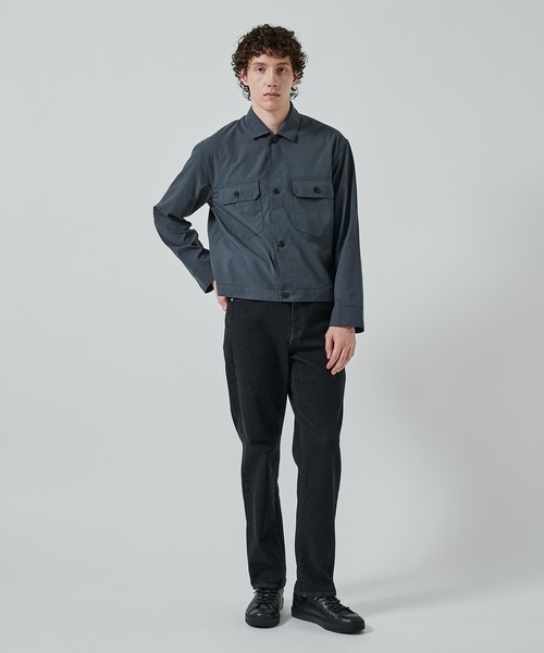 markaware(マーカウェア)の「別注 W POCKET SHIRT JACKET(ブルゾン・メンズ・ダークグレー/ブラック・1/2)」の5枚目の写真