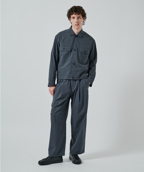 markaware(マーカウェア)の「別注 W POCKET SHIRT JACKET(ブルゾン・メンズ・ダークグレー/ブラック・1/2)」の6枚目の写真