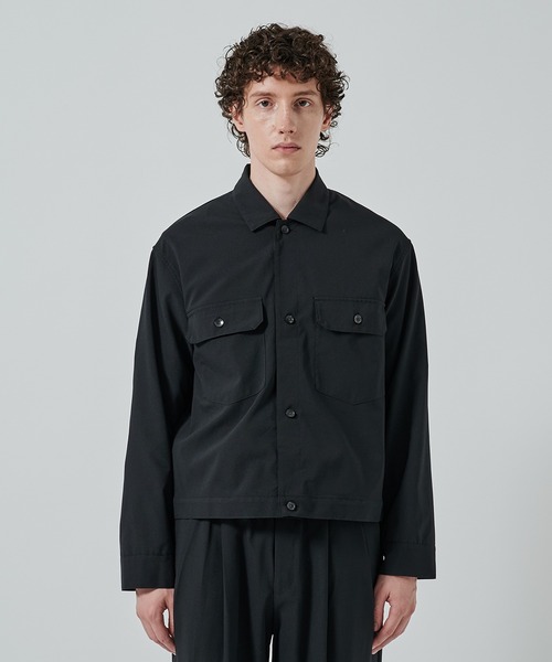 markaware(マーカウェア)の「別注 W POCKET SHIRT JACKET(ブルゾン・メンズ・ダークグレー/ブラック・1/2)」の10枚目の写真