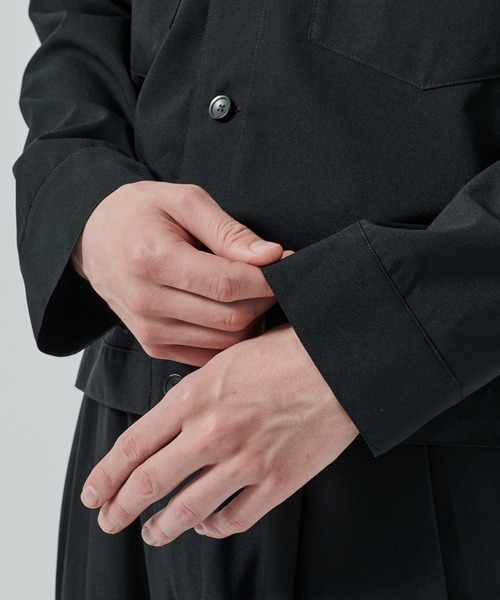 markaware(マーカウェア)の「別注 W POCKET SHIRT JACKET(ブルゾン・メンズ・ダークグレー/ブラック・1/2)」の8枚目の写真