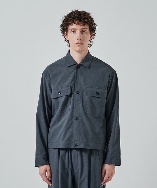 markaware(マーカウェア)の「別注 W POCKET SHIRT JACKET(ブルゾン・メンズ・ダークグレー/ブラック・1/2)」の17枚目の写真