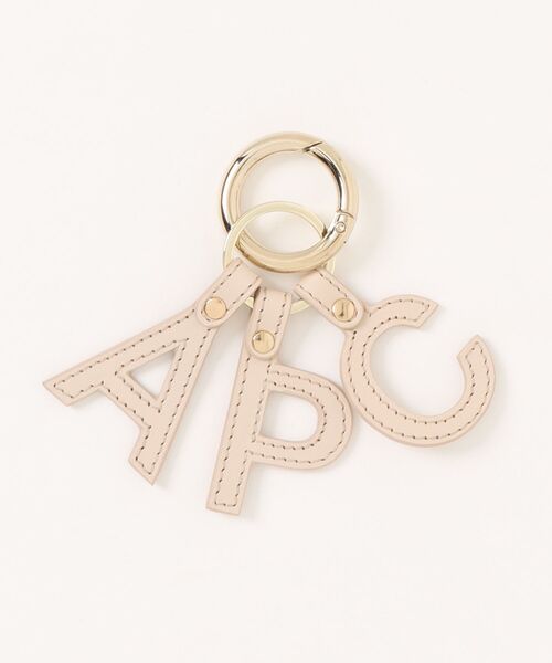 A.P.C.(アーペーセー)の「PORTE-CLEFS LETTRES APC(キーホルダー・レディース・ブラック/ブラウン/オフホワイト・ONESIZE)」の2枚目の写真