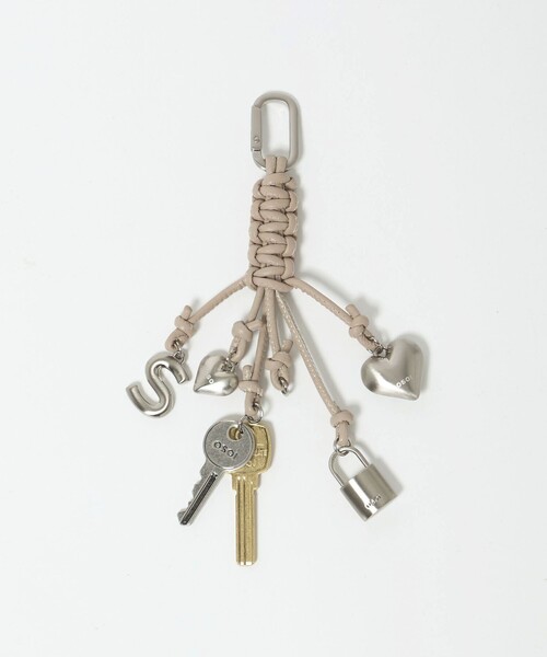 キーケース・キーリング Silver Rope Keyring 別注】＜OSOI＞ロープ キーリング TAUPE（キーケース/キー