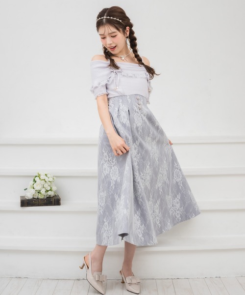 オフショルドッキングワンピース（ワンピース）｜couture BY ROJITA