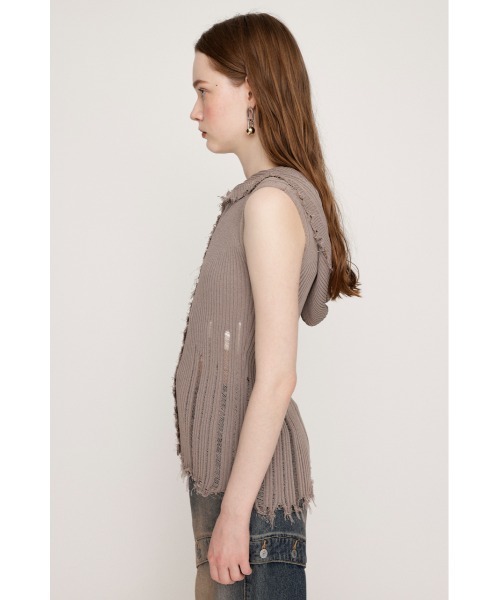 SLY FRONT BUTTON KNIT HOODIE フーディ サマーニット FRONT BUTTON KNIT HOODIE フロントボタン ニット フーディ