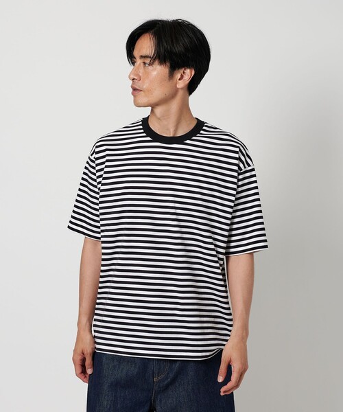 ＜H＞beauty&youthコットンハイゲージ カットオフTシャツ H＞コットンハイゲージ カットオフTシャツ