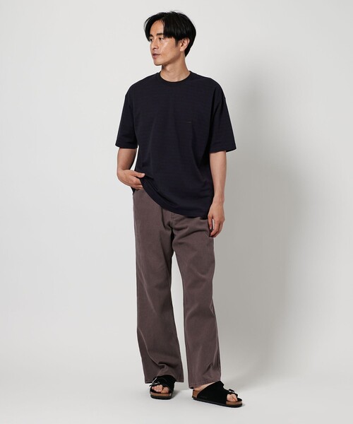 フィーニー　パイルボーダーTシャツ　ユナイテッドアローズ UNITED ARROWS｜【別注】<Yonetomi> GARMENT DYE BORDER T-SHIRT