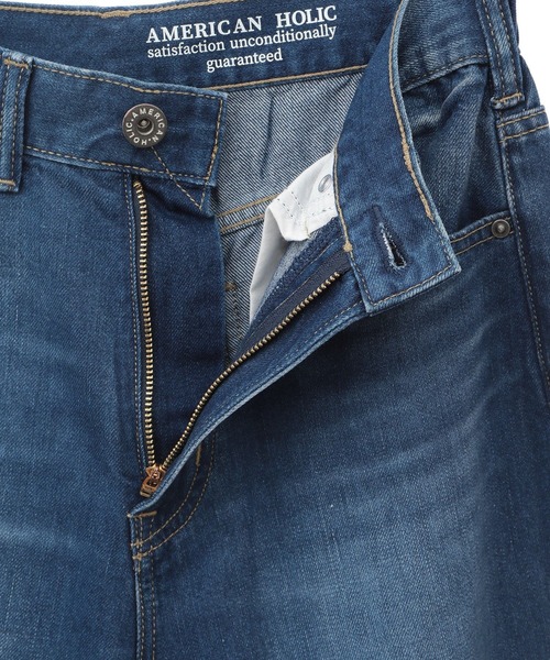 AMERICAN HOLIC（アメリカンホリック）の「接触冷感 ワイドデニム（デニムパンツ・レディース・インディゴブルー/ライトインディゴブルー・S/M/L）」の18枚目の写真