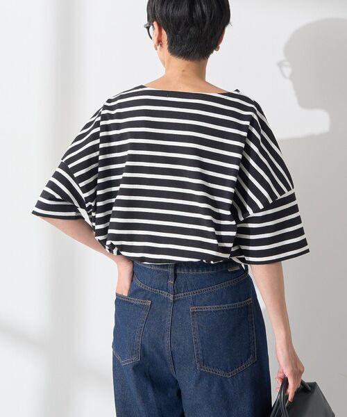 tシャツ 「25AW新作」バスクボーダープルオーバー レディース セール】バスクボーダー半袖プルオーバー（Tシャツ/カットソー