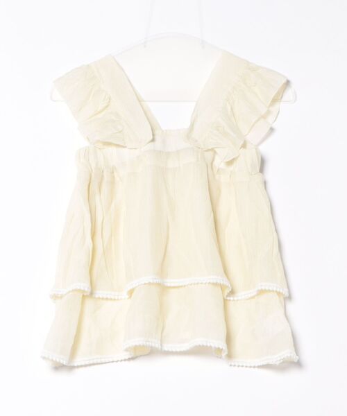 frunco（フランコ）の「【ZOZO限定】2wayコットンフリルブラウス（シャツ/ブラウス・レディース・ホワイト/アイボリー/グリーン・MEDIUM）」の4枚目の写真