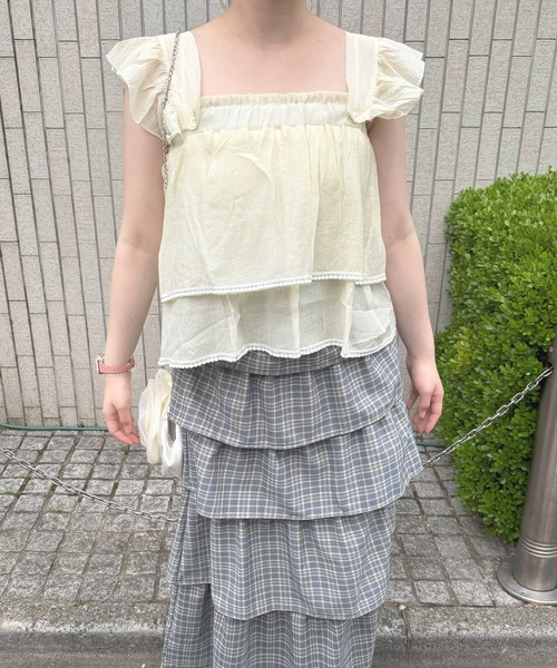 frunco（フランコ）の「【ZOZO限定】2wayコットンフリルブラウス（シャツ/ブラウス・レディース・ホワイト/アイボリー/グリーン・MEDIUM）」の17枚目の写真