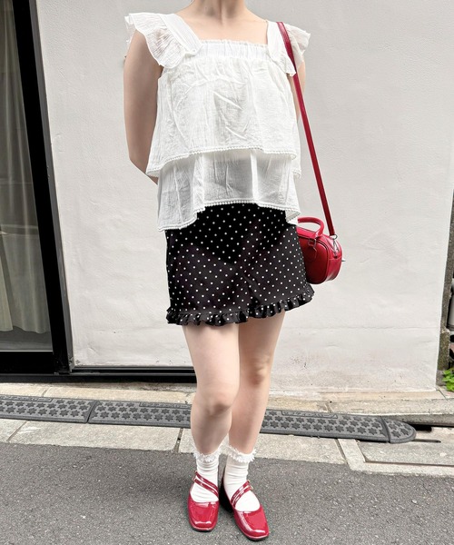 frunco（フランコ）の「【ZOZO限定】2wayコットンフリルブラウス（シャツ/ブラウス・レディース・ホワイト/アイボリー/グリーン・MEDIUM）」の15枚目の写真