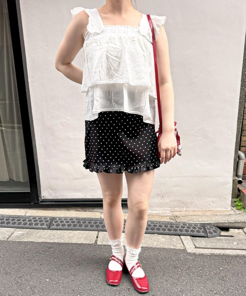 frunco（フランコ）の「【ZOZO限定】2wayコットンフリルブラウス（シャツ/ブラウス・レディース・ホワイト/アイボリー/グリーン・MEDIUM）」の16枚目の写真